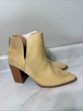 Ankle Booties in Light Tan